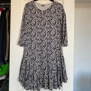 CLUB MONACO SILK FLORAL DRESS